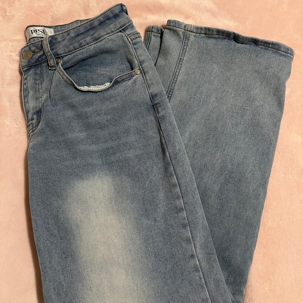 Women'sBlue Straight Leg Jean